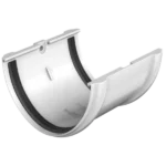 Соединитель желоба,D=125/82 мм белый ТЕХНОНИКОЛЬ