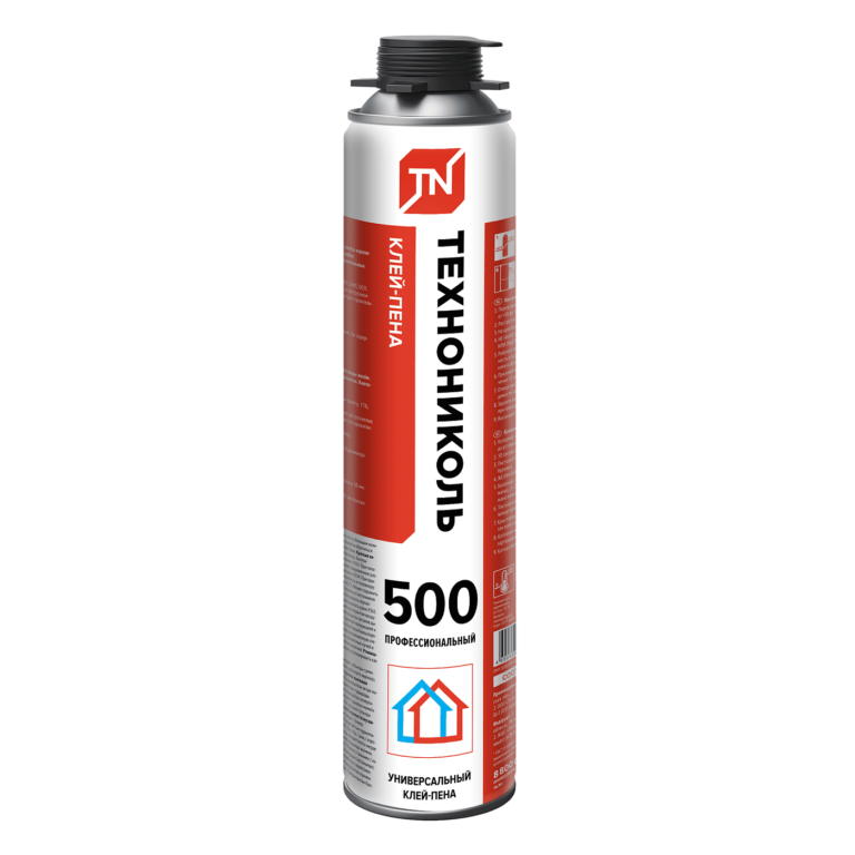 Клей-пена ТЕХНОНИКОЛЬ 500 PROFESSIONAL (ПРОФЕССИОНАЛЬНАЯ) универсальный 1