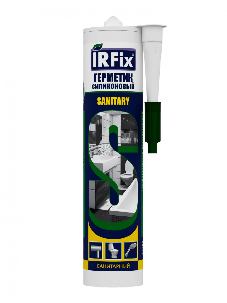 Герметик силиконовый санитарный IRFix SANITARY 310мл бесцветный 1