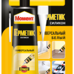 Универсальный силиконовый герметик Момент (прозрачный), 70 мл