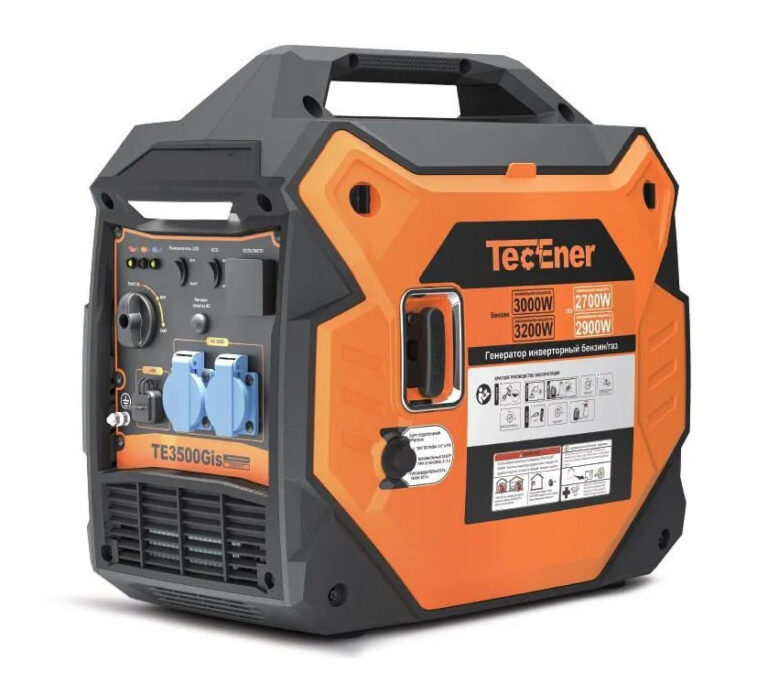 Генератор гибридный бензиновый/газовый инверторный TecEner TE 3500Gis(2,7-3.0 кВт,Газ/Аи-92) 1